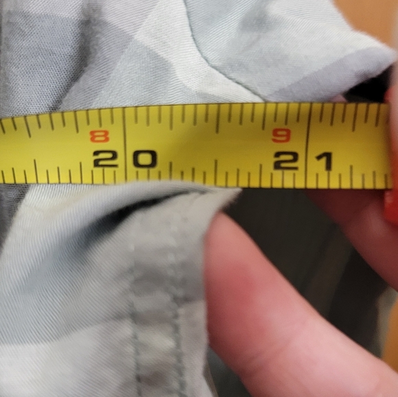 BURBERRY Brit womens button down shirt mint teal green long sleeve top large - Picture 13 of 13